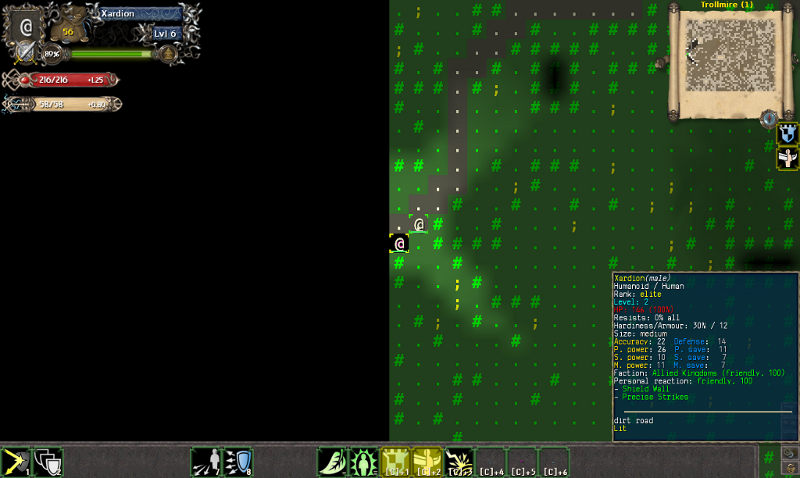 Screen shot of duplicate character.