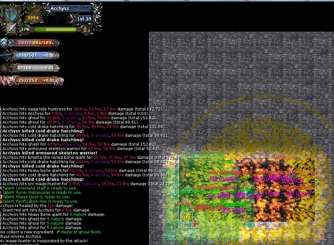 Cleaning a tower room mid-game.