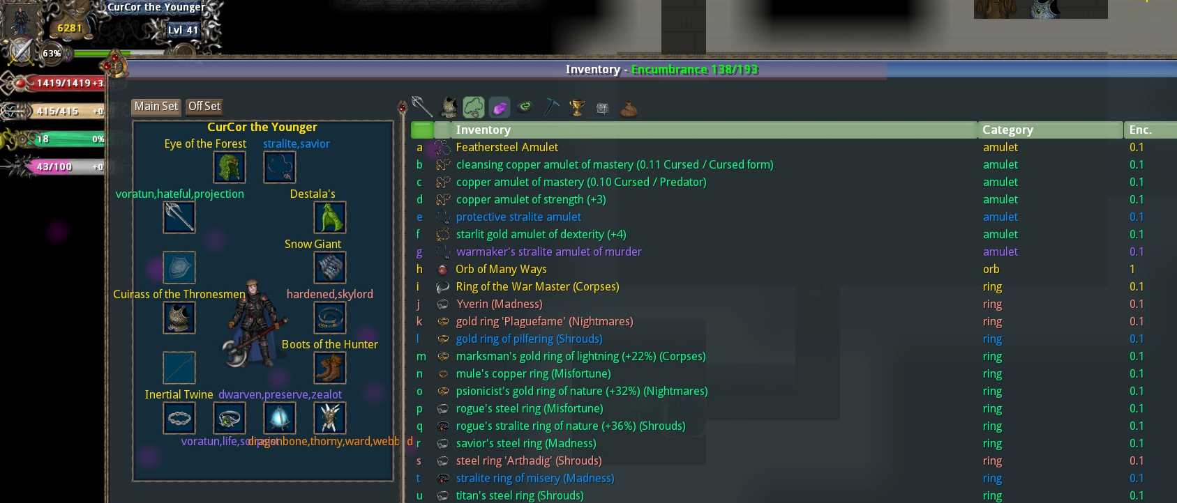 Inventory view