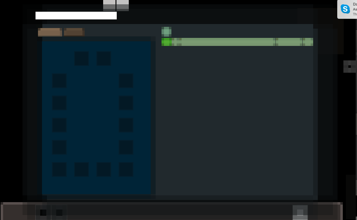 Screen shot of the inventory screen