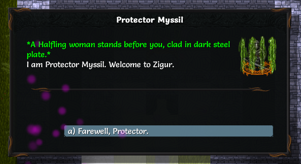 Myssil dialogue