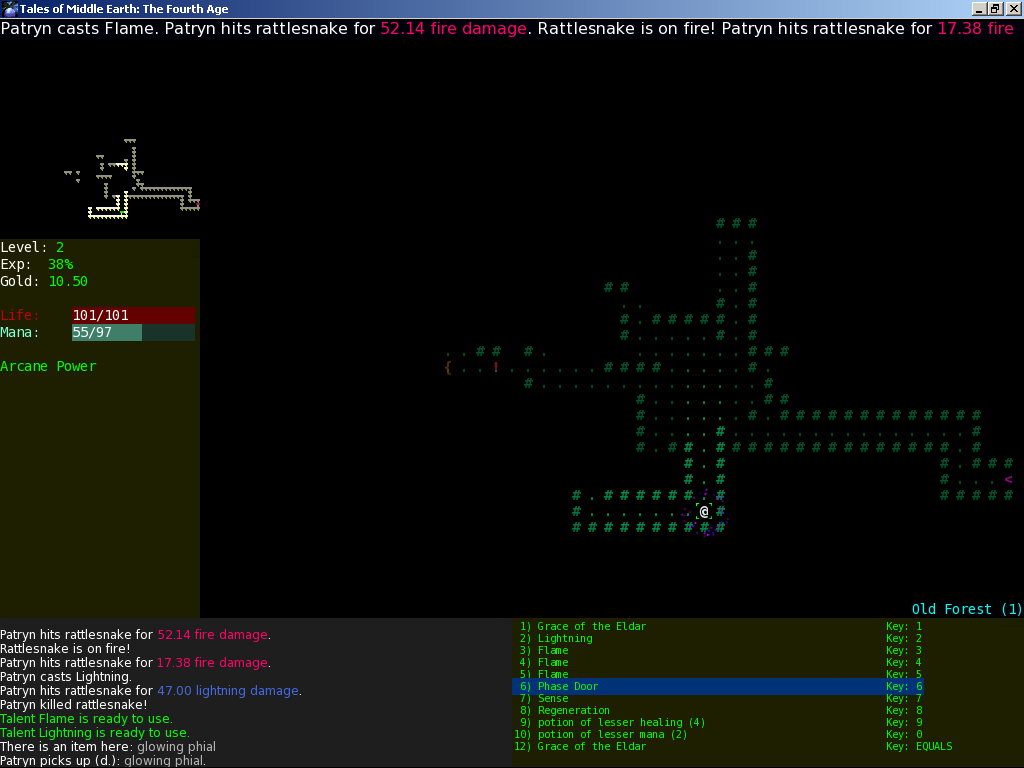 Glowing phial Old Forest lvl1