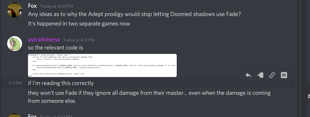 Doomed shadows discord forum answer.png