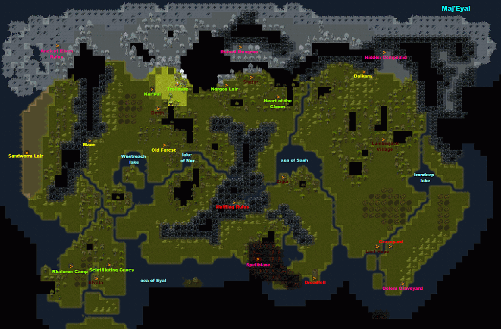 Reduced map of Maj'Eyal