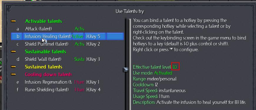 note the talent level: 1.0