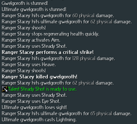 Gwelgoroth blinded (+other nonsensical status effects)