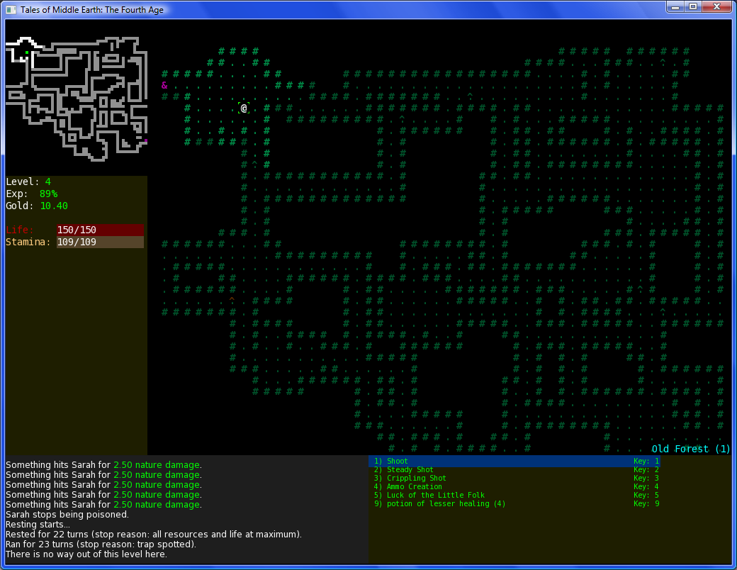 Screenshot of the bug.